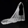 Bridal Veils Arrival One Layer Ivory Lace Flower Wedding Cathedral Accessories Boda Velo De Novia