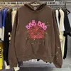 Ropa de moda Diseñador de lujo Sudaderas para hombre Young Thug Sp5der 55555 Espuma Impreso Algodón Terry Sudadera con capucha suelta para hombres y mujeres