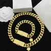 Fashion Gold Charm Link Halsband Chokers For Women Mens Party Jewelry For Par Lovers Engagement Present med Box292i