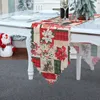 Decorações de Natal 180x35cm Tabela Runner Pano Feliz Decoração para Casa Toalha de Mesa Xmas Ornamento Navidad Natal Ano Presente 230919