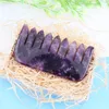 Brosses à cheveux Naturel Jade Cheveux Masseur Peigne AmethystQuartz GuaSha Outil Pierre Spa Acupuncture Grattoir Conseil Libération Tête Pression Soins de Santé 230918