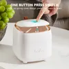 Waste Bins Living Room Office Mini Desktop Light Luxury Pressing Trash Can Double layer Coffee Table Bomb Cover Storage Bucket 230919