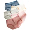 Panties 5 Pcs Children Underwear Comfortable Cotton Adolescent Girls Lace Border Panty For Girl Age 8-16 Teenage Briefs