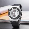 Handledsklockor för män 2023 Nya herrklockor Alla Dial Work Quartz Watch High Quality Top Luxury Brand Chronograph Clock Watch Band AP014