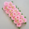 Decorative Flowers 1pcs Simulation Rose Silk Flower Wall Wedding Decoration Road Lead Artificial Stand Platform Wreath