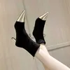 Buty wskazane palec u nogi o niskim obcasie buty kobiety kostki chelsea zima 2023 NOWOŚĆ GOTTOS GOTH Casual Gladiator Boots Buty J230919