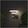 Applique murale extérieure LED avec capteur de mouvement et interrupteur en acier inoxydable Pir Classe A Energyadd Drop Livraison Maison Jardin Hôtel Suppli DHL3K