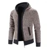 Heren Hoodies Rits Voor Mannen Slim Fit Vest Pluche Verdikte Truien Lange Mouw Truien Jeugd Mode Casual Mannelijke Kleding