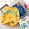 Hoodies Sweatshirts Boys Jacket Overtro Retro Spring Autumn Top Thiceen Pullover Tops Cotton Toddler Babys Kids 230919