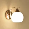 Lampa ścienna nocna sypialnia nowoczesna minimalistyczna nordycka kreatywna twórcza złote salon ulicy el lampy