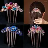 Hair Clips Comb Band Antique Temperament Adult Hairpin Bride Accessories Headwear Topknot Clip Female