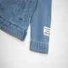 GALL nuovo monogramma ricamato Giacca di jeans di alta qualità con tasche larghe per giacca casual autunnale da uomo e da donna S-XL