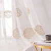 Rideau LISM moderne brodé Tulle court rideaux transparents pour salon cuisine demi fenêtre Voile chambre rideaux décor à la maison 230919