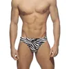 Costumi da bagno da uomo Zebra Stripes Slip da bagno da uomo Sexy Bikini a vita bassa Swimuist Uomo Costume da bagno Beach Surf Costume da bagno Abbigliamento sportivo Tronchi