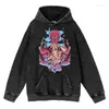 Hoodies masculinos anime jujutsu kaisen moletom com capuz masculino wome gojo satoru yuji itadori impressão vintage moletom de algodão pulôver gótico