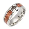 Band Rings Tree Of Life Masonic Cross Wood For Men Women Stainless Steel Never Fade Wooden Finger Ring Fashion Jewelry In Bk Drop Deli Dh4Qt