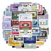 51Pcs Music Tape Stickers Non-Random For Car Bike Luggage Sticker Laptop Skateboard Motor Water Bottle Snowboard wall Decals Kids Gifts