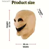 Altri articoli per feste per eventi Horror Sorriso No Face Man Lattice Mascara Testa completa Terrore Senza volto Travestimento Maschera Cosplay Casco alieno Costume di Halloween per uomo Q230919