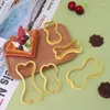 Moules de cuisson 5pcs Dog Bone Cookie Cutter Fondant Biscuit Stamp Moule Set Forme pour les outils de décoration de gâteau d'anniversaire