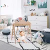 Rasseln Mobiles 1PC Babygym Holz Kleiderbügel Gimnasio Baby Aktivität Gym Spielmatte Tapis Eveil Bebe Nordic Einfache Holz geboren Geschenk Spielzeug für geboren 230919