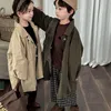 Cappotto stile coreano autunno primavera bambini lungo trench unisex bambini capispalla casual neonate giacca moda ragazza giacca a vento