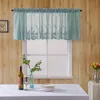 Gardin europeisk stil fönster gardiner spets jacquard kort kök café skåp dekorativt valance sovrum hem dekor draperar 230919