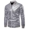 Abiti da uomo Blazer Giacca da uomo con paillettes Bling Giacca college oro lucido Cappotti da sposa Giacca moda Capispalla Uomo Party Stage Prom Chaqueta 230919