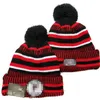 Atlanta Beanies Cap ATL Wool Warm Sport Knit Hat Hockey North American Team Striped Sideline USA College Cuffed Pom Hats Men Women A1