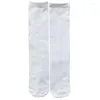 Chaussettes pour femmes, 5 paires, vierges, blanches, par Sublimation, pour teinture, multi-tailles, pour adolescents et adultes, livraison directe