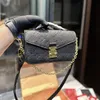 Projektanci Torba Mała Pochette Messenger Torba Wysokiej jakości torebki Luxury Moda Women Crossbody Sprzęgło torba na ramię List Emboss Torebka Torebka