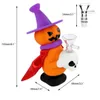 Halloween Coloré Fumer Silicone Bong Pipes Kit Citrouille Squelette Noël Voyage Bubbler Tabac Filtre Entonnoir Cuillère Bol Huile Rigs Waterpipe Dabber Titulaire DHL