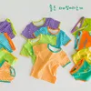 衣料品セット夏3ピースセットガールズTシャツショーツアンダーウェアブリーフベビーコットンボクサーかわいい下着幼い子供ビッグサイズキッズパンティー230918