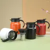 Water Bottles 1000 Ml Portable Outdoor Kettle 316 Stainless Steel Pot Sultry Tea Family Press Coffee