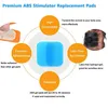 Back Masager 100pcs 50 10Bag Wymienne podkładki żelowe ABS EMS Stymulator mięśni brzuszny Hydrożelowa łatka do masażu brzucha naklejki 2309918