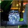 Party Dekoration Neue Solar Licht Led Garten Anordnung Balkon Anhänger BB Outdoor Wasserdichte Notfall Elektrische Lichter Cam Wandern Dro Dhdlw