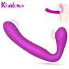 Massager zabawek seksualnych Khalesex bez ramiączek wibrator dildo dla kobiet 30 prędkości silikon g sklitoris podwójnie wibrujący dorosła kobieta
