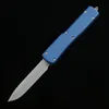 DQF-version US Italian Style MT 70 Kniv 6061-T6 Aviation Aluminiumlegering Handtag CNC D2 Steel Blade Hunting Outdoor Camping Knives Fighting Tactical EDC Tool 3300 3320