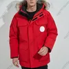 Canada Dames Heren Donsjassen Mode Puffer Zwart Wit Blauw Winter Afneembare Hoed Klassieke Badge Bovenkleding Canada Goode 996