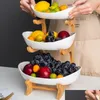 Gerechten Borden Keramische Snoepschotel Woonkamer Thuis Snackplaat Creatieve Moderne Gedroogde Fruitmand Platters En Dienbladen Drop Delivery Othjb