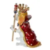 Dekorativa föremål Figurer Prince Dog with Crown Trinket Box Keepsake Jewelry Container Ring Holder Pet Lover Gifts 230919