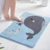 Tapis de bain antidérapant pour chambre d'enfant, tapis de sol pour porte d'entrée, cuisine, salle de bains, toilettes, Absorption d'eau