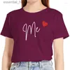 Femmes Blouses Chemises Femmes T-shirts D'été Casual Femmes À Manches Courtes Quotidien Régulier T-shirt Lettre Coeur Imprimer Femme Graphique Mode Chemise Dames Oneck Tees L23091