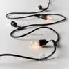 LED Strings Party Waterproof Heavy Duty 15m utomhus Edison Bulb String Lights Connectable Festoon för Party Garden Christmas Holiday Garland Cafe HKD230919