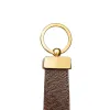 Designer Leather Keychain Key Chain Buckle lovers Car Keychain Handmade Keychains Men Women Bags Pendant Accessories 5 Color 65221