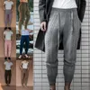Calças masculinas Wepbel moda tornozelo-comprimento y2k calças de malha slim-fit suéter de lã causal outono lápis