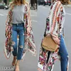 Shawls Women Loose Floral Print Blouse Summer Casual Boho Chiffon Coat Shawl Kimono Cardigan Tops Plus Size 3XL 230818