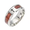 Band Rings Tree Of Life Masonic Cross Wood For Men Women Stainless Steel Never Fade Wooden Finger Ring Fashion Jewelry In Bk Drop Deli Dh4Qt