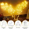 LED Strings Party 8 Modes Christmas Window Silhouette Lights Battery Large Snowflake Santa Claus Sign Lamp Indoor Xmas New Year Party Decoration HKD230919