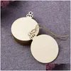 Christmas Decorations Round Blank Wood Discs Bk With Holes For Crafts Centerpieces 20 Pieces Unfinished Wooden Cutouts Ornaments To Pa Dhria