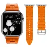 Luxe Stalen Gesp Siliconen Band Strap Voor Apple Horloge Serie 1 2 3 4 5 6 7 8 9 Ultra SE Ultra2 40/41Mmm 44/45mm 49mm 38mm 42mm